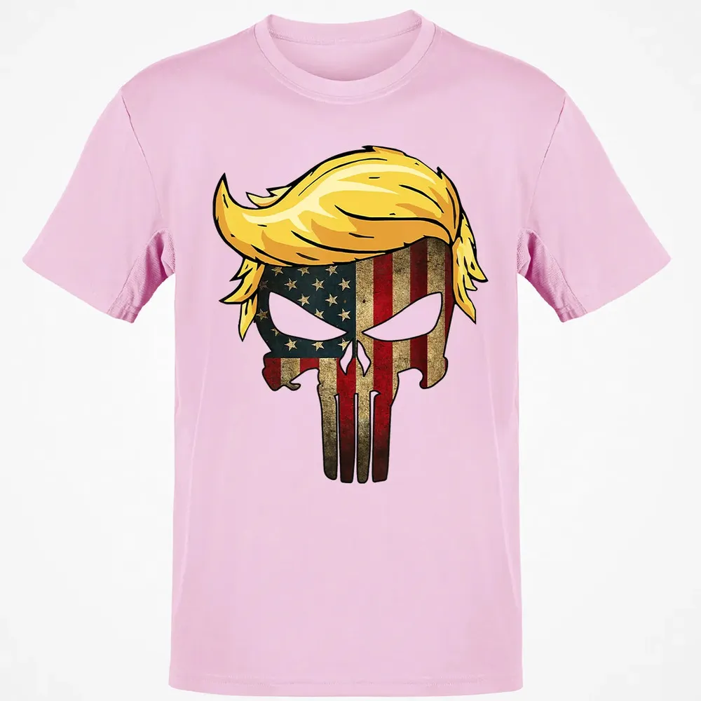 Trump Hair Skull    4th of july US Flag Trump Gift Classic Unisex T-Shirt - 6