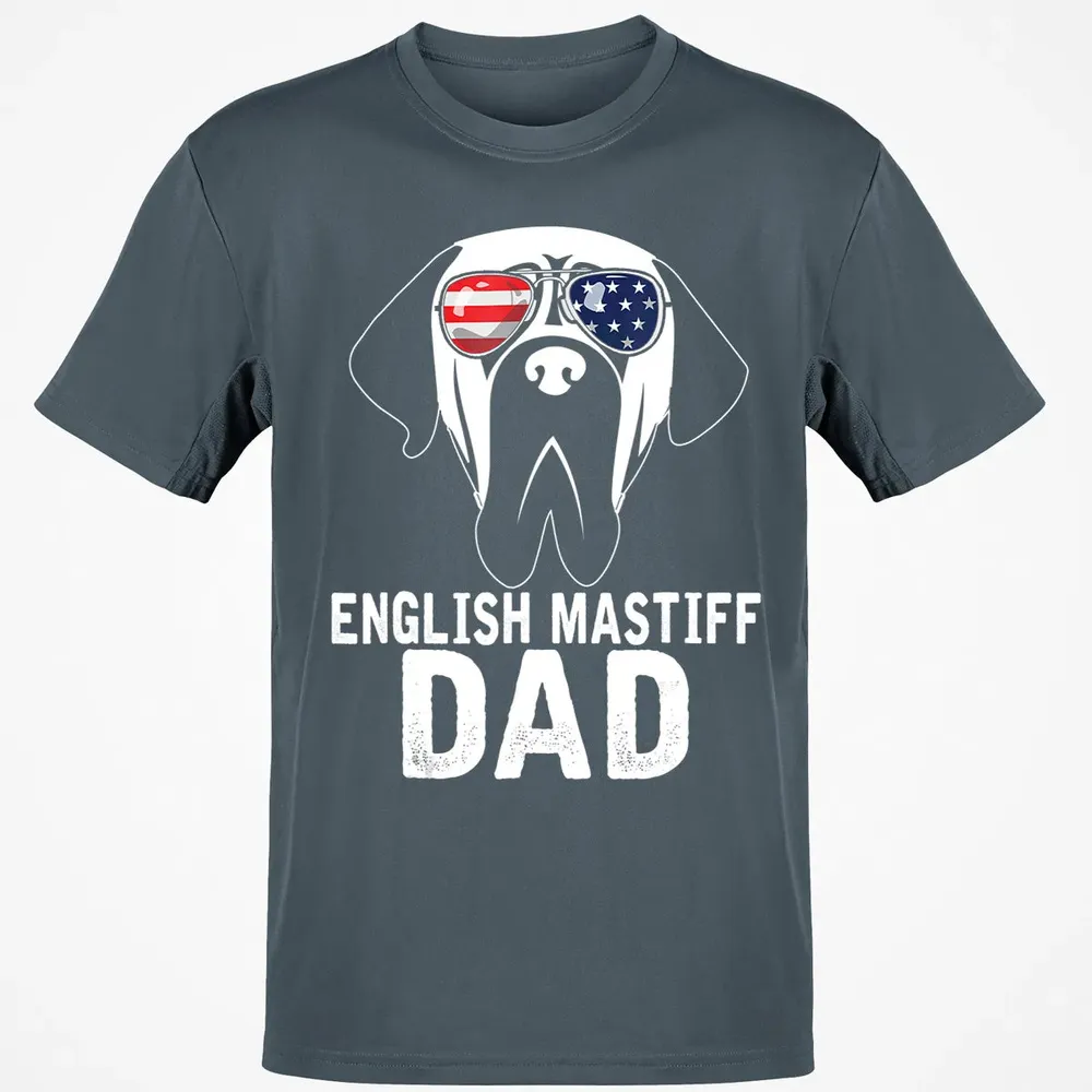 Mens English Mastiff Dad  Father's Day gifts 4th of July Classic Unisex T-Shirt - 4