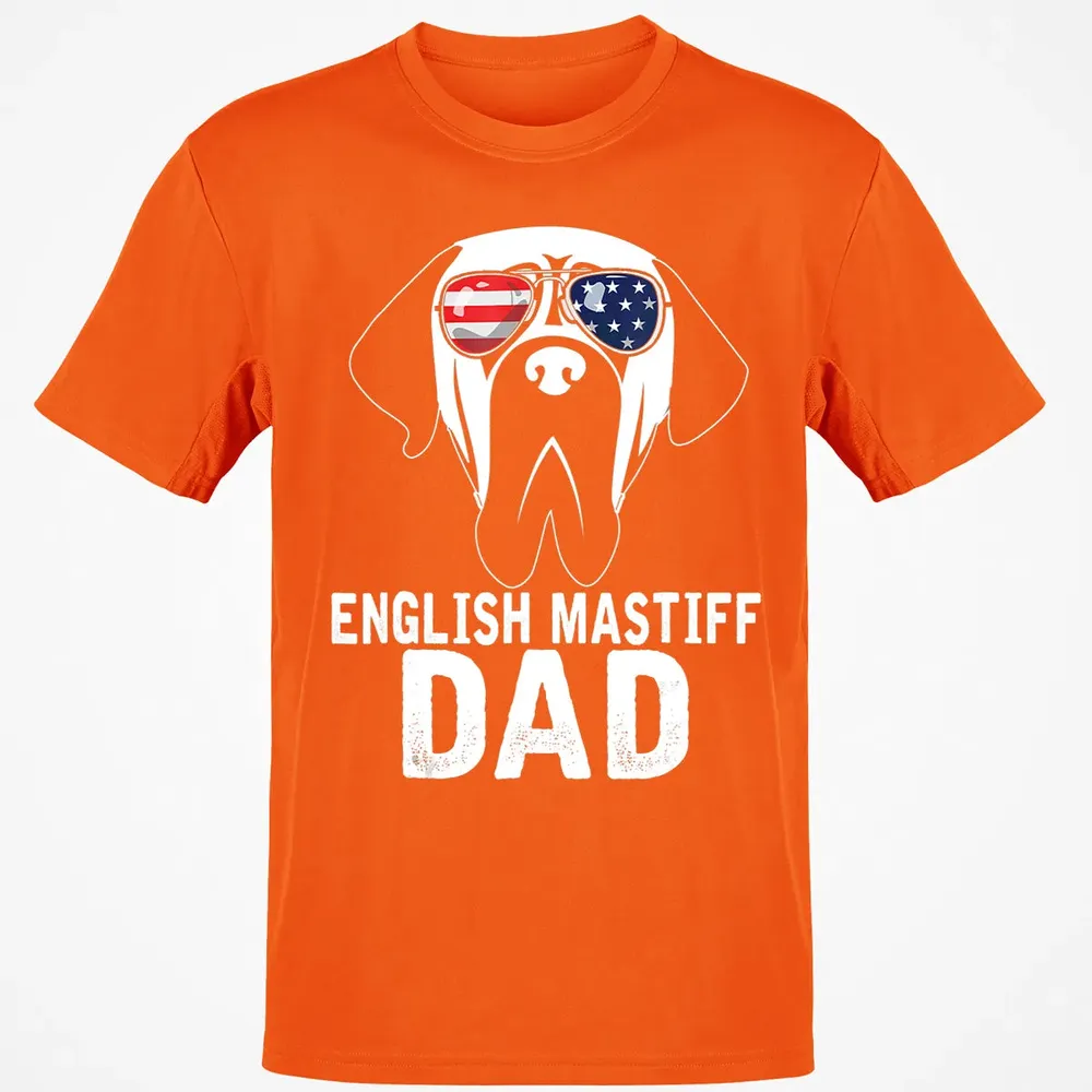 Mens English Mastiff Dad  Father's Day gifts 4th of July Classic Unisex T-Shirt - 9