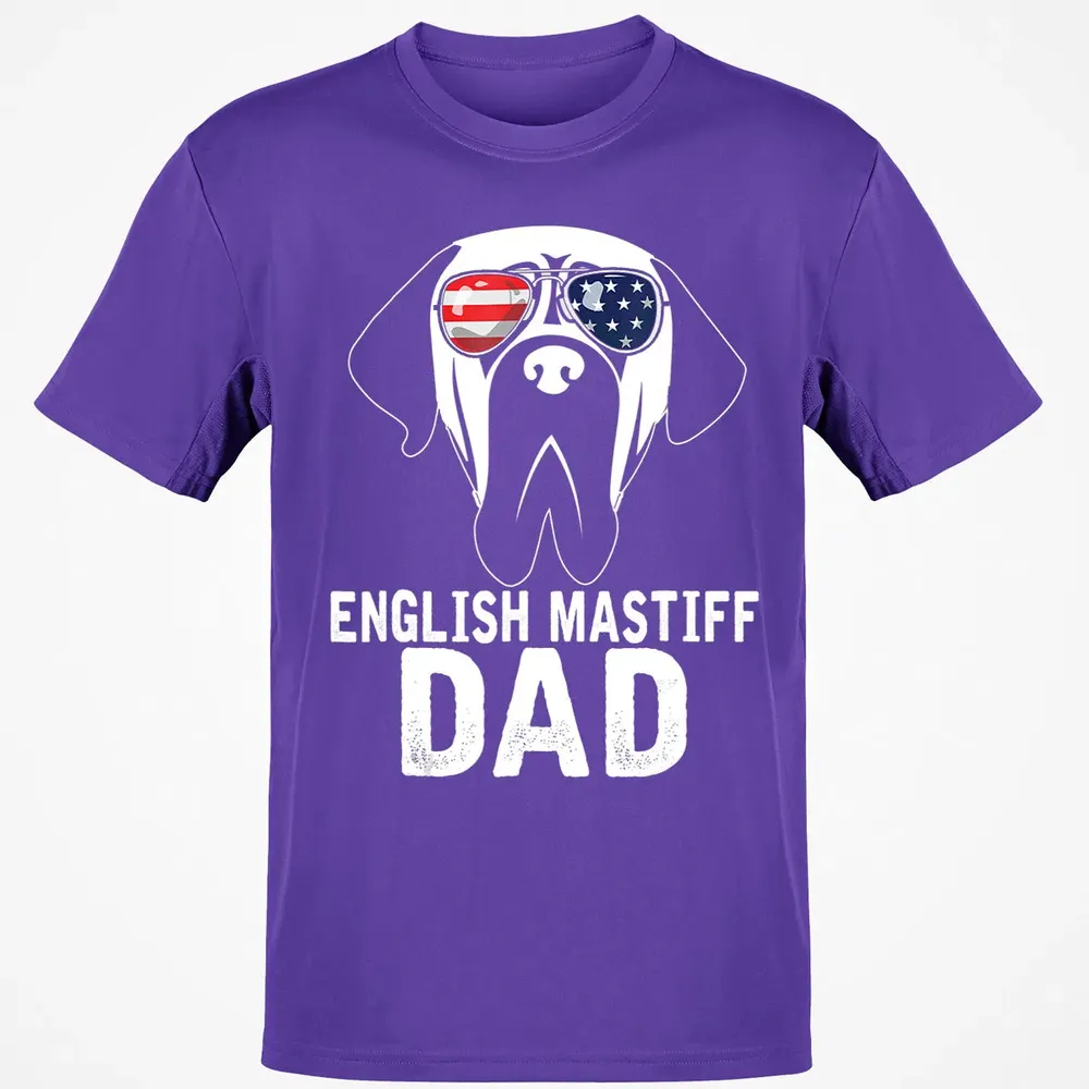 Mens English Mastiff Dad  Father's Day gifts 4th of July Classic Unisex T-Shirt - 10