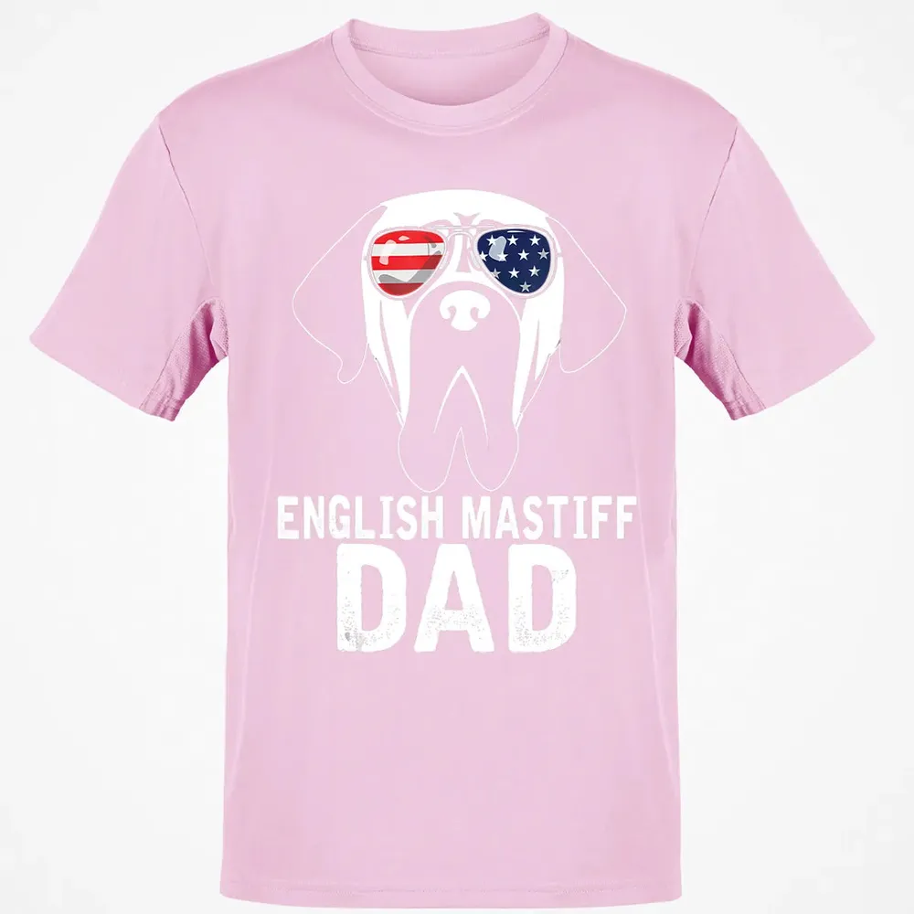 Mens English Mastiff Dad  Father's Day gifts 4th of July Classic Unisex T-Shirt - 6