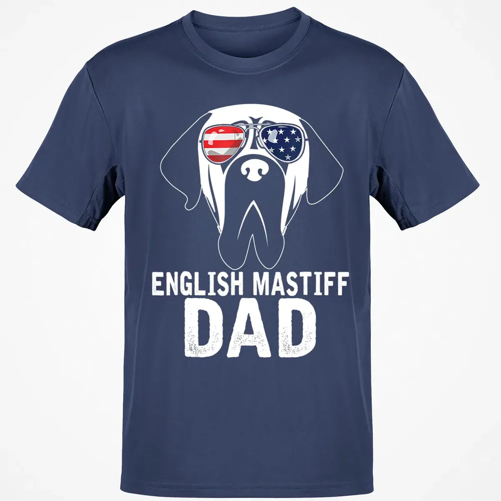 Mens English Mastiff Dad  Father's Day gifts 4th of July Classic Unisex T-Shirt - 8