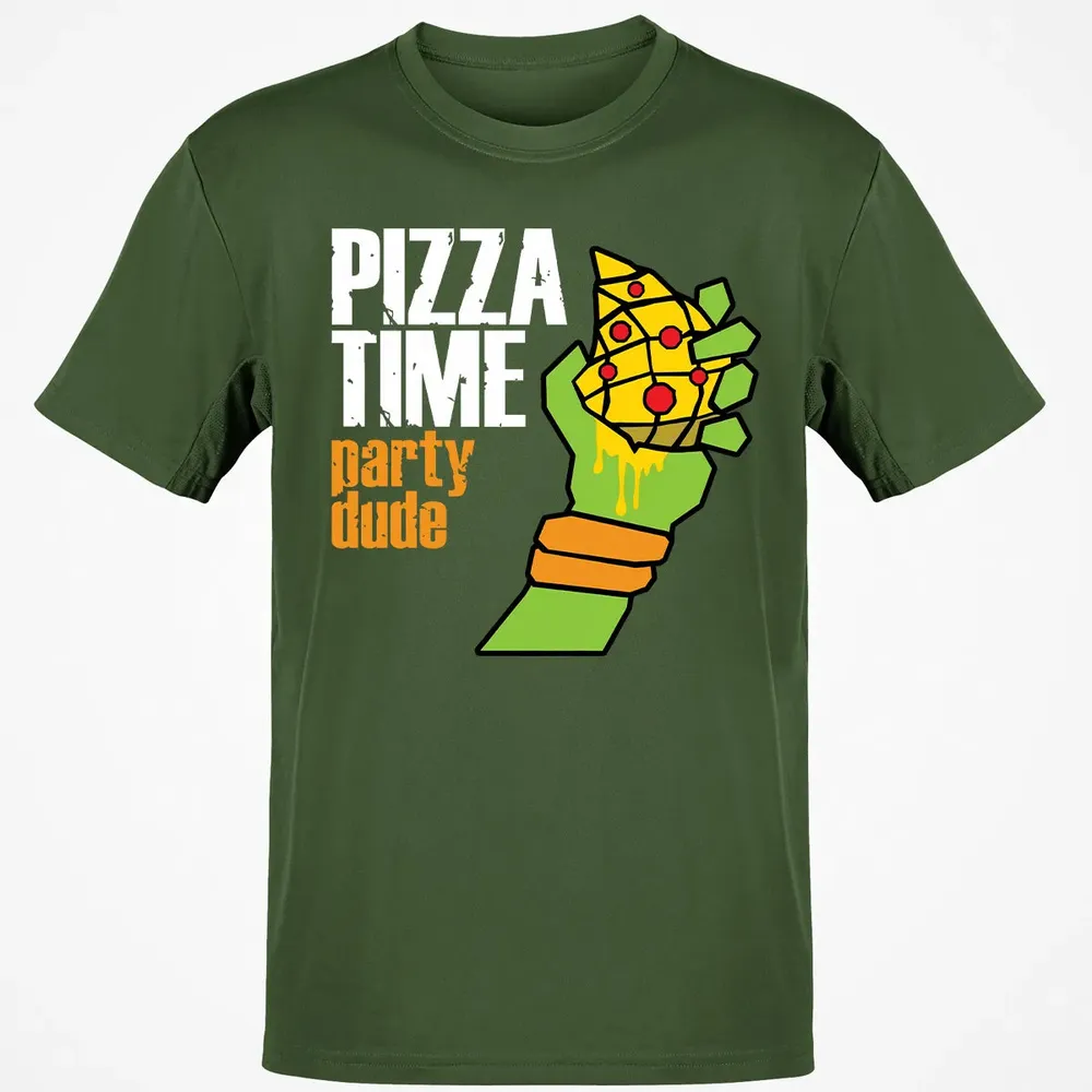 Pizza Time Party Dude Classic Unisex T-Shirt - 7