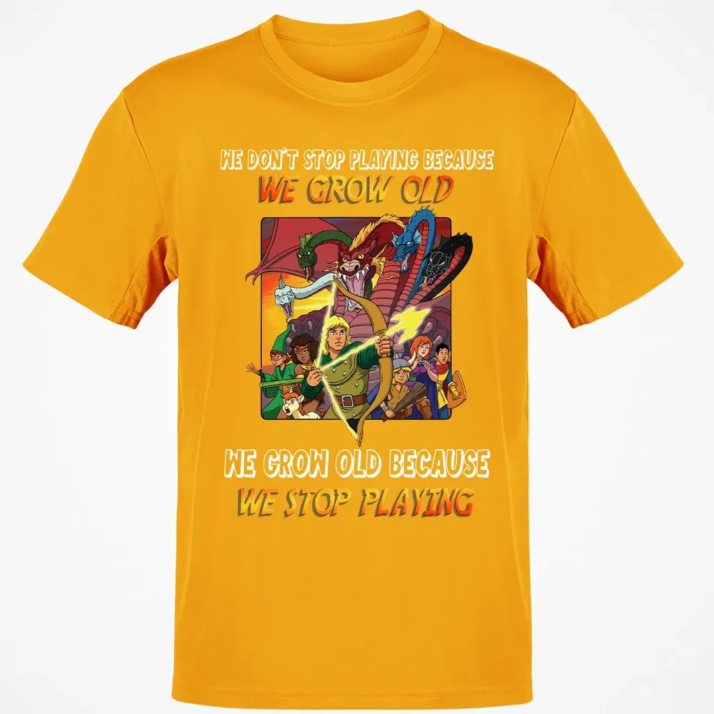 We Grow Old Because We Stop Playing Classic Unisex T-Shirt - 5