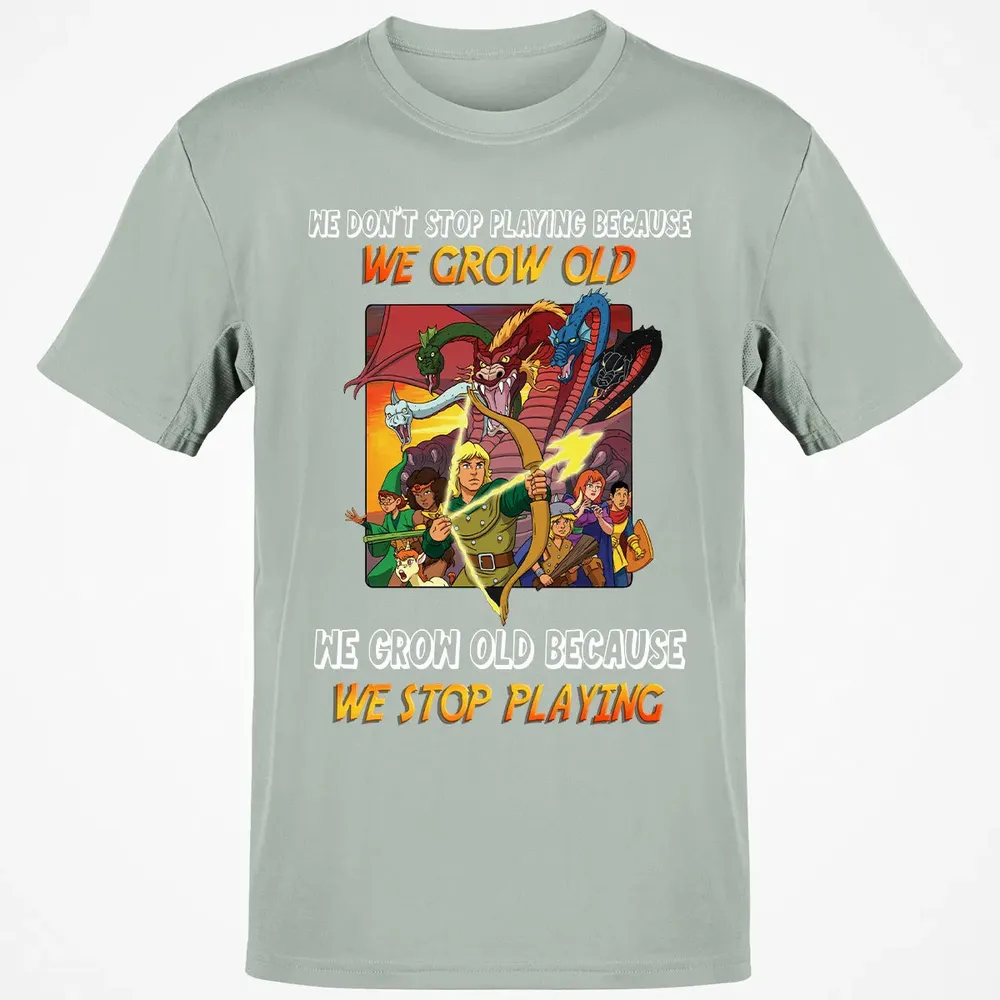 We Grow Old Because We Stop Playing Classic Unisex T-Shirt - 3