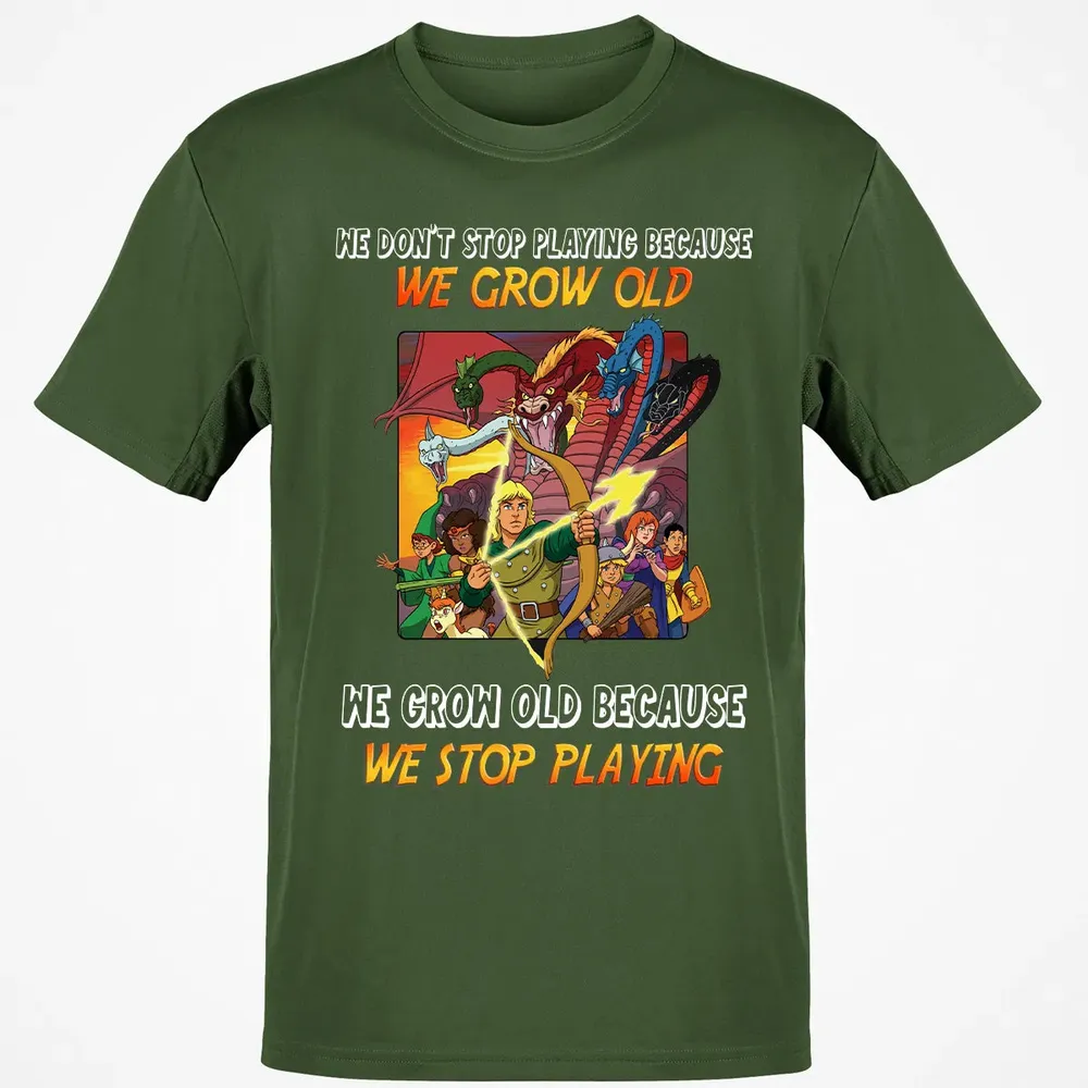 We Grow Old Because We Stop Playing Classic Unisex T-Shirt - 7