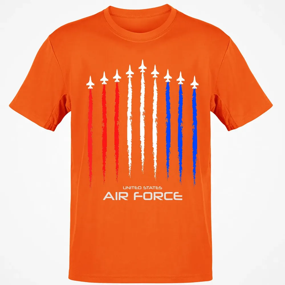 Air Force US Veterans 4th of July    American Flag Classic Unisex T-Shirt - 9