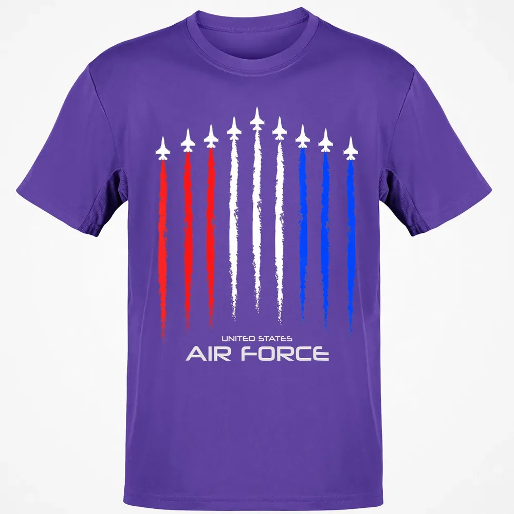 Air Force US Veterans 4th of July    American Flag Classic Unisex T-Shirt - 10