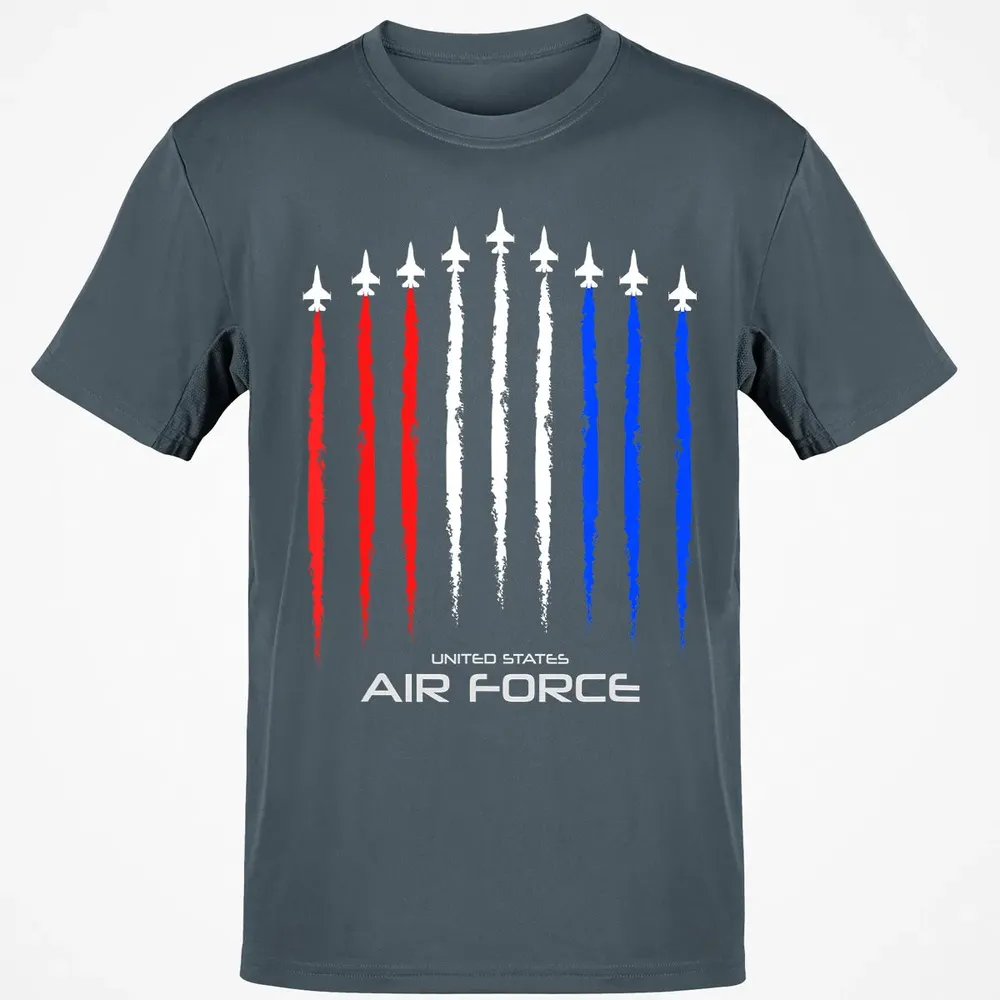 Air Force US Veterans 4th of July    American Flag Classic Unisex T-Shirt - 4