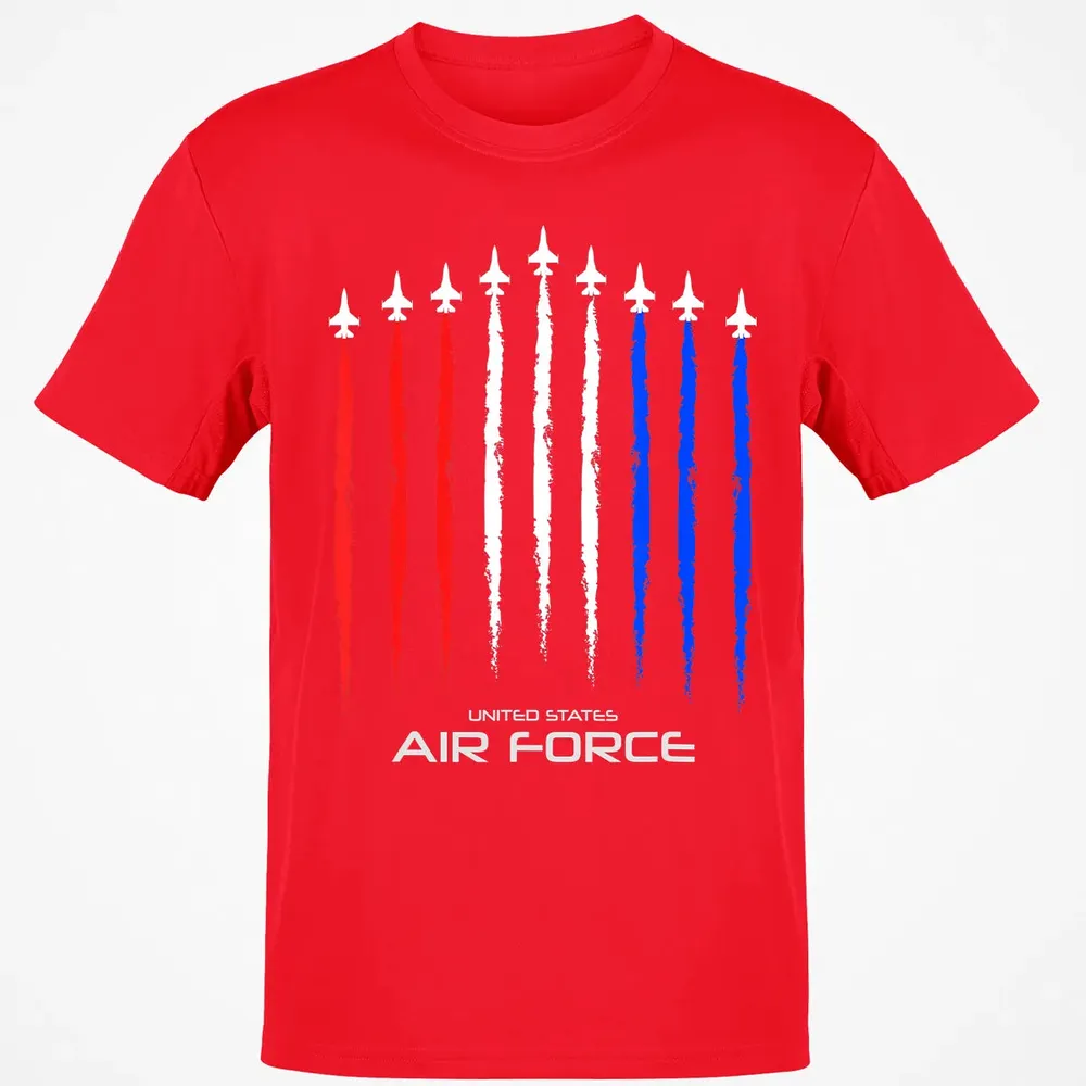 Air Force US Veterans 4th of July    American Flag Classic Unisex T-Shirt - 11