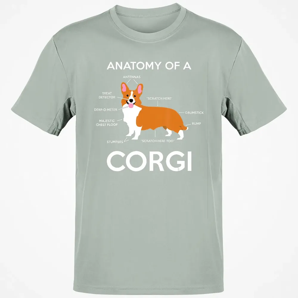 Anatomy Of A Corgi  Funny Corgis Dog Puppy  Gift Classic Unisex T-Shirt - 3