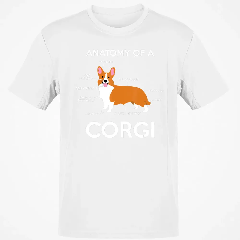 Anatomy Of A Corgi  Funny Corgis Dog Puppy  Gift Classic Unisex T-Shirt - 13