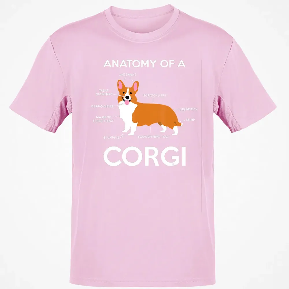 Anatomy Of A Corgi  Funny Corgis Dog Puppy  Gift Classic Unisex T-Shirt - 6