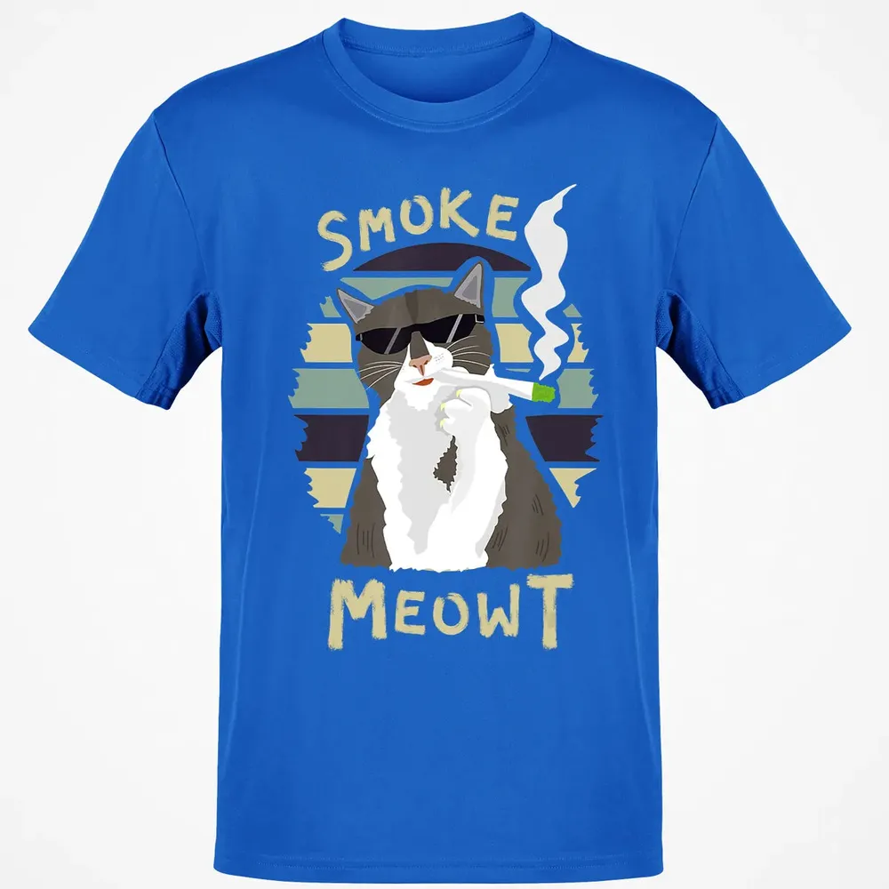 420 Cat Smoking Weed Kitten Cannabis  Gift Women Men Classic Unisex T-Shirt - 12