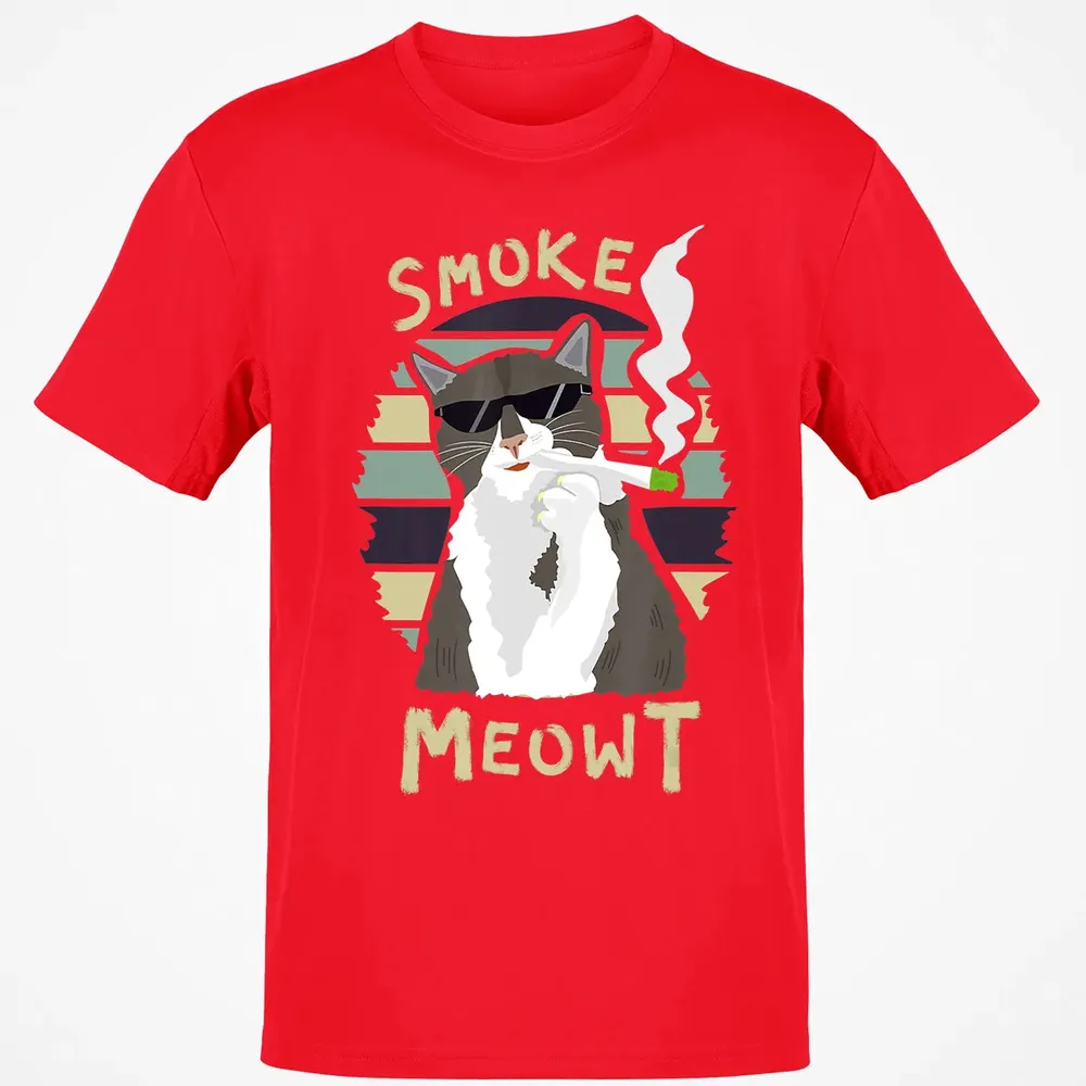 420 Cat Smoking Weed Kitten Cannabis  Gift Women Men Classic Unisex T-Shirt - 11