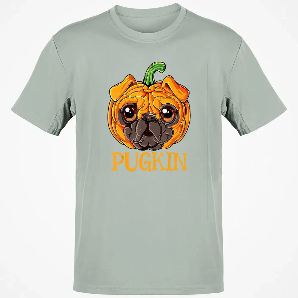 Pugkin Pug Pumpkin  Halloween Kids Boys Thanksgiving Classic Unisex T-Shirt - 3