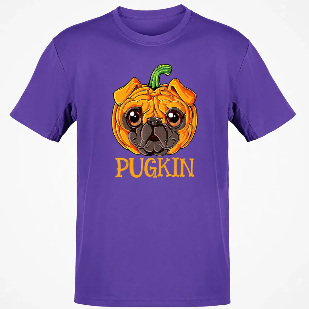 Pugkin Pug Pumpkin  Halloween Kids Boys Thanksgiving Classic Unisex T-Shirt - 10