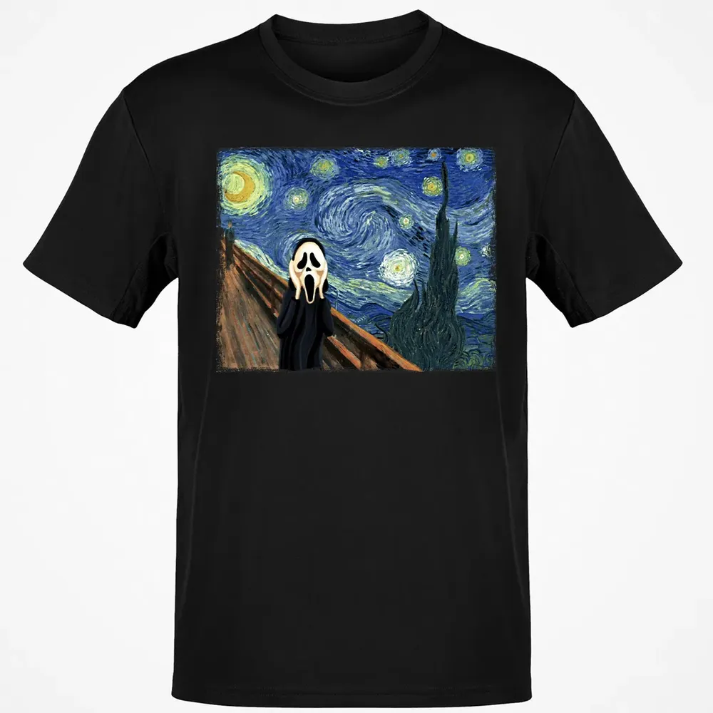 Starry Night Scream Classic Unisex T-Shirt - 2