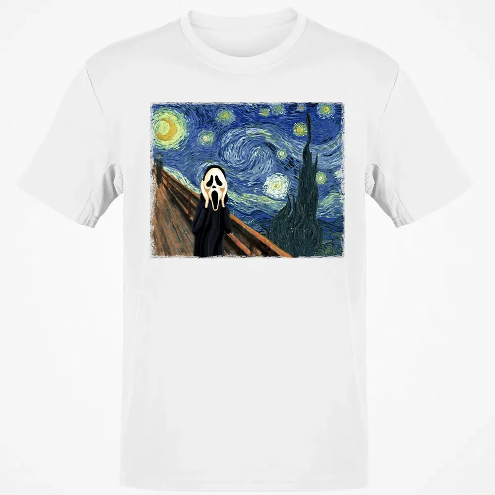 Starry Night Scream Classic Unisex T-Shirt - 13