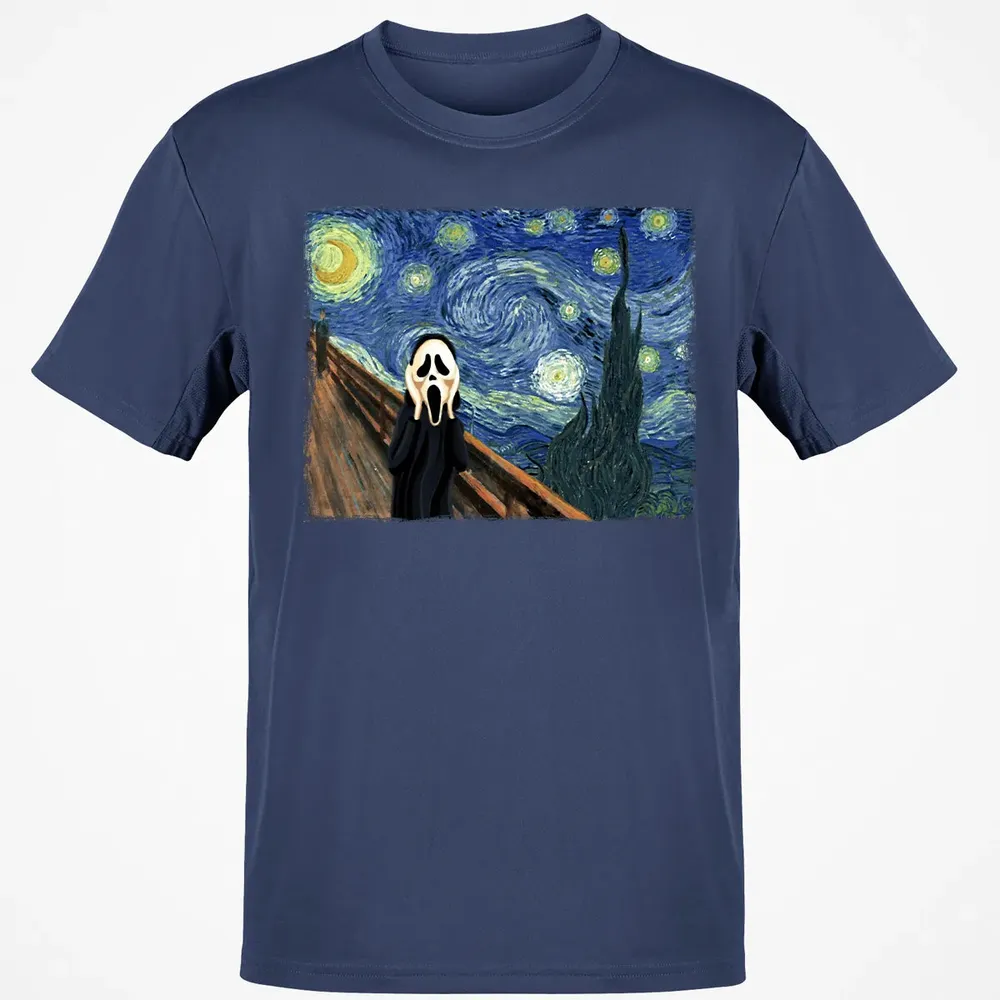 Starry Night Scream Classic Unisex T-Shirt - 8