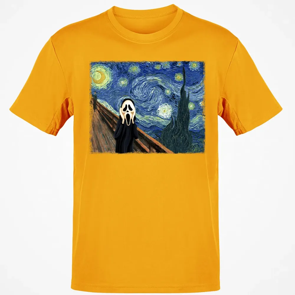 Starry Night Scream Classic Unisex T-Shirt - 5