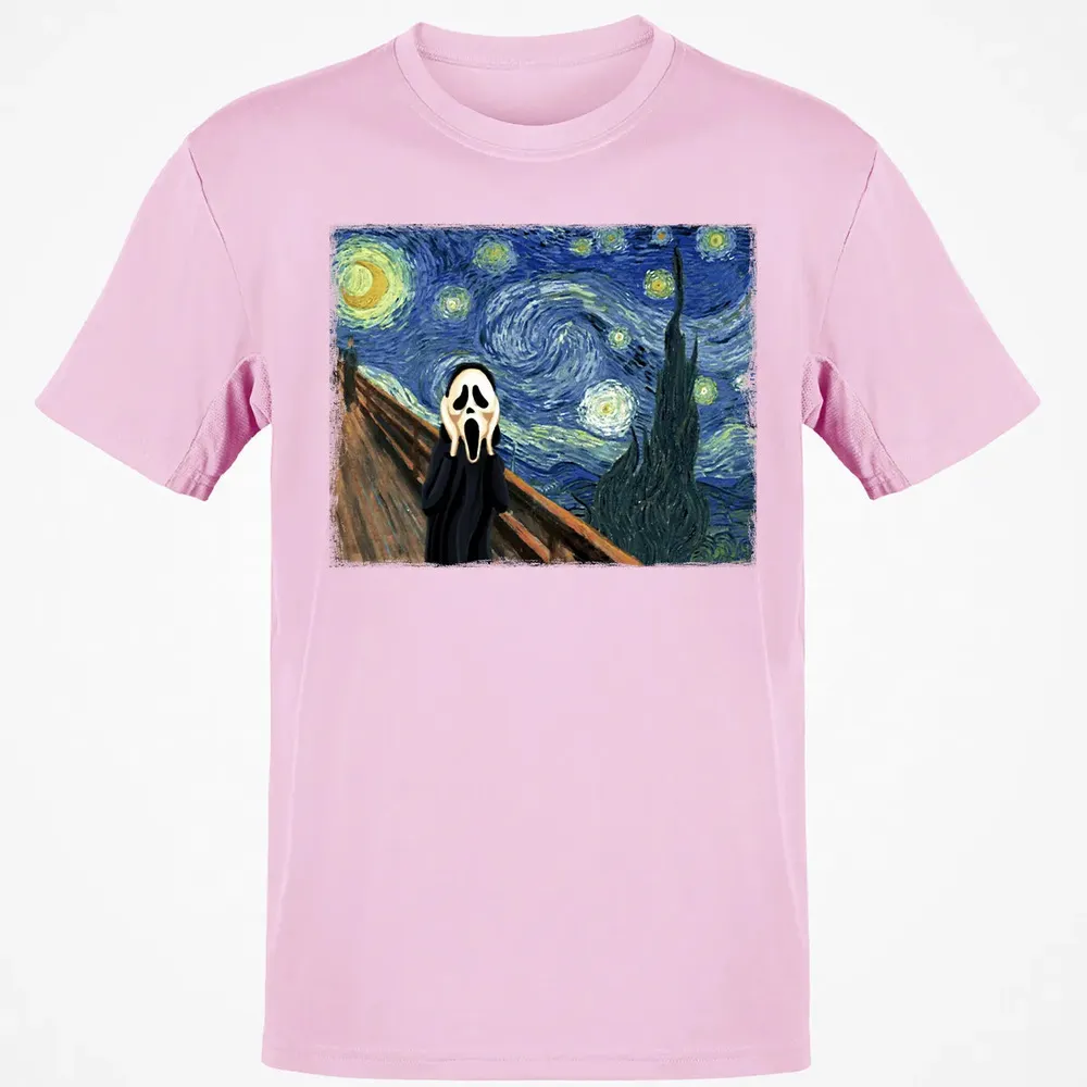 Starry Night Scream Classic Unisex T-Shirt - 6