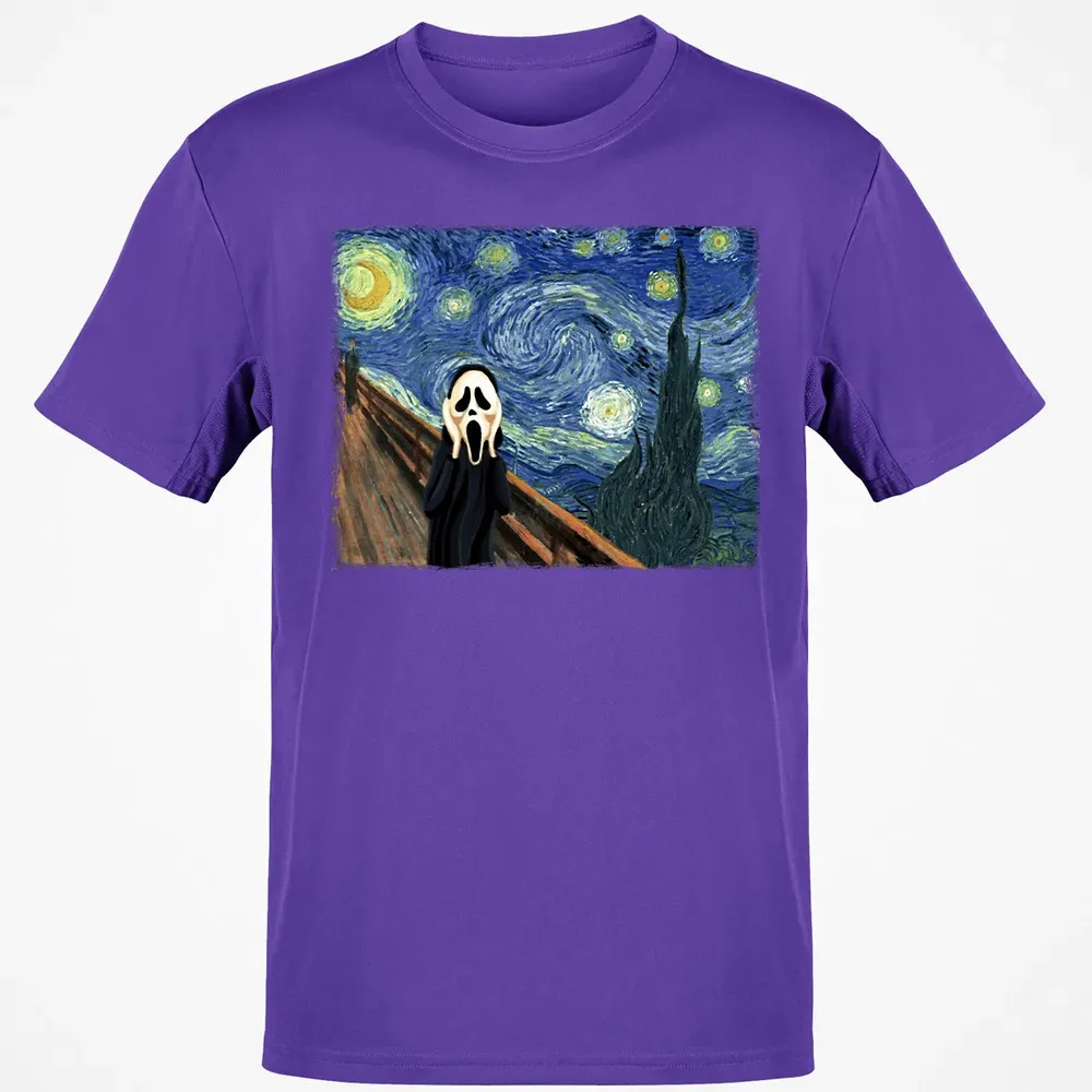 Starry Night Scream Classic Unisex T-Shirt - 10