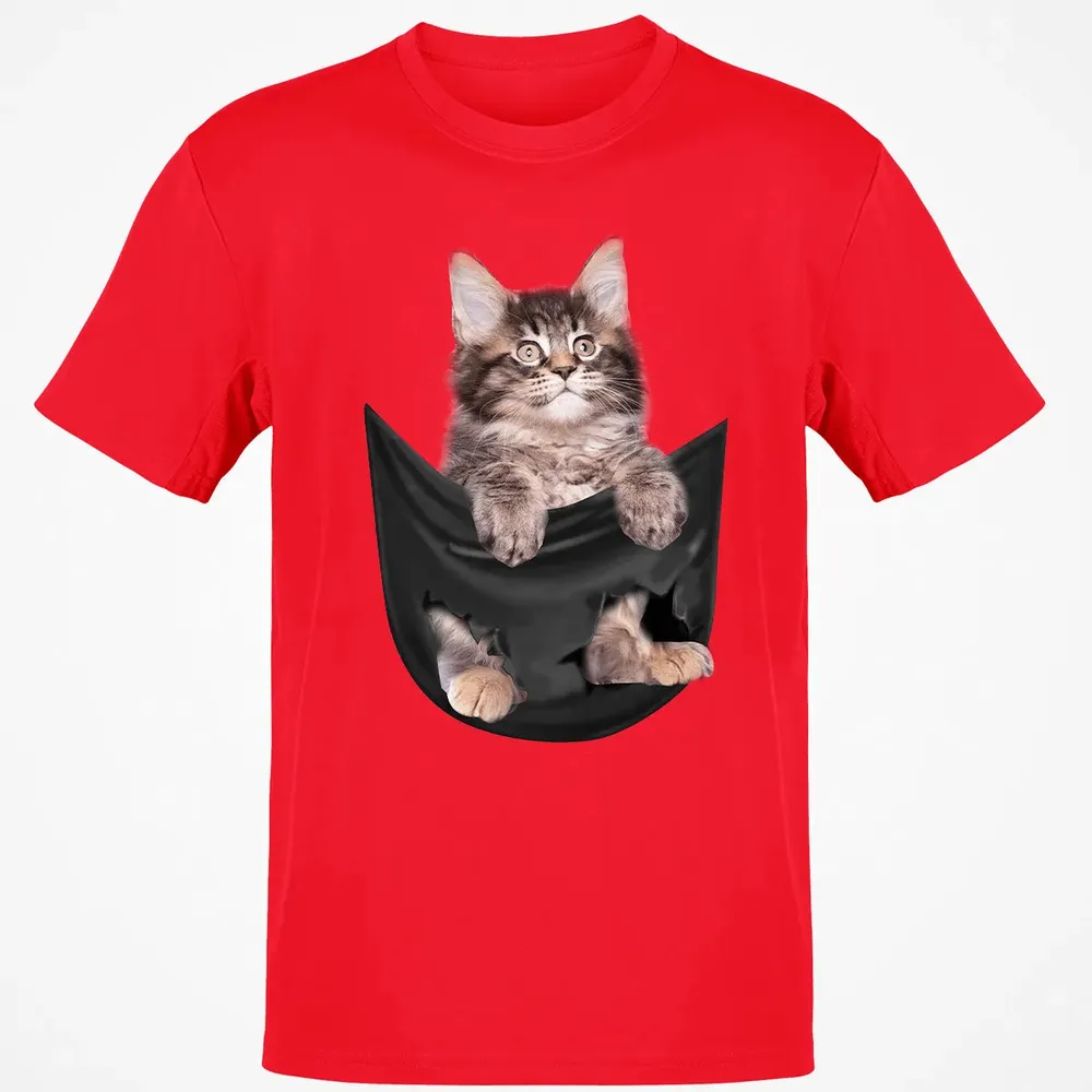 Maine Coon in pocket Classic Unisex T-Shirt - 11