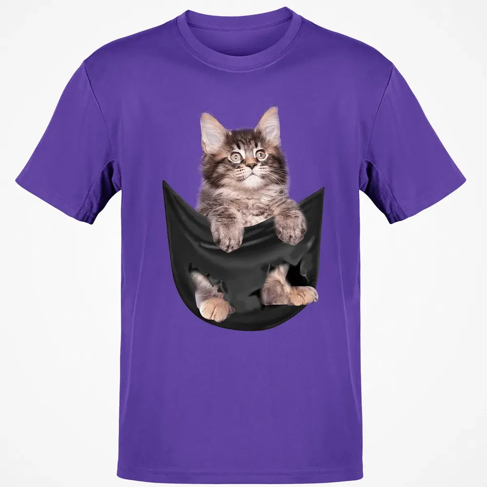 Maine Coon in pocket Classic Unisex T-Shirt - 10