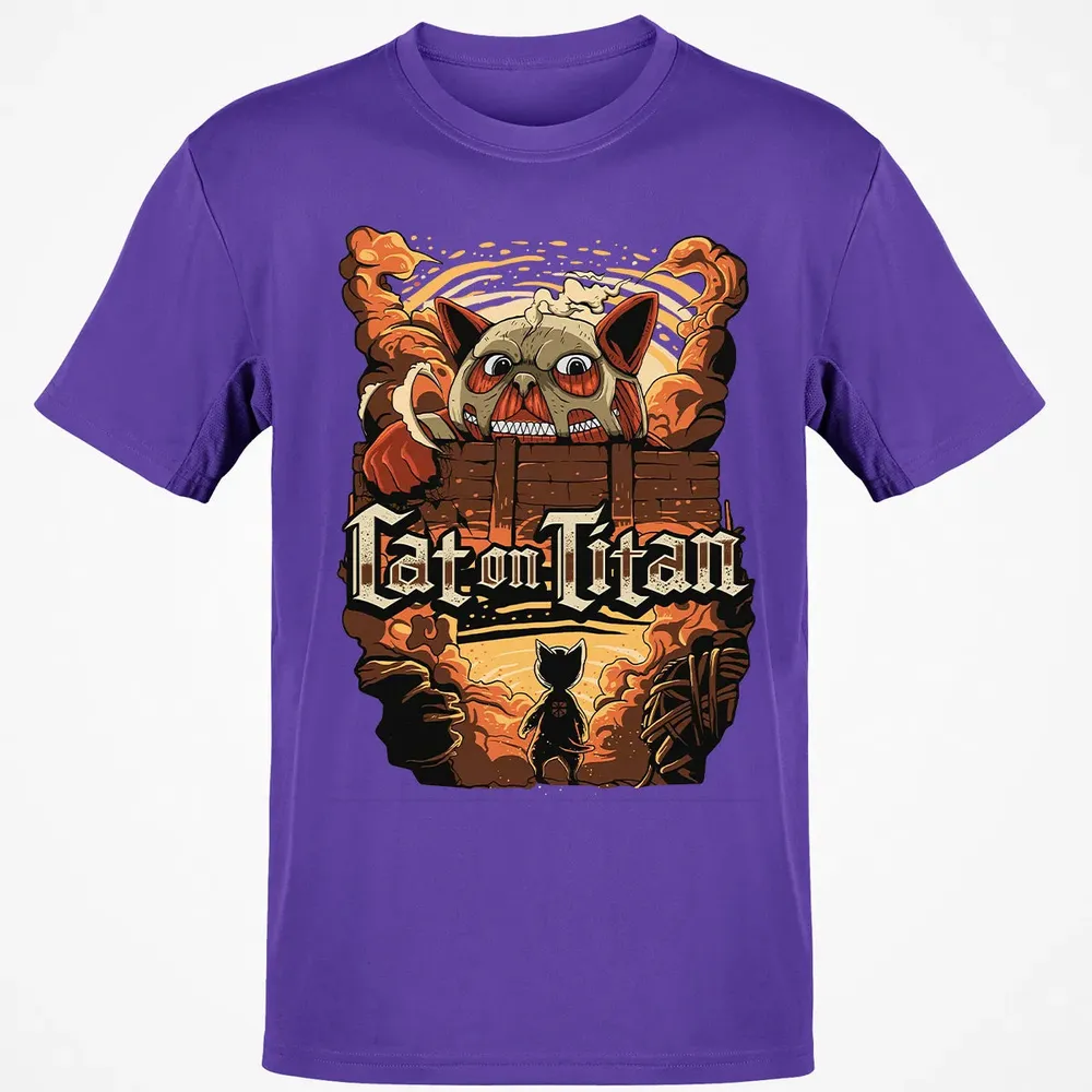 Cat On Titan Classic Unisex T-Shirt - 10