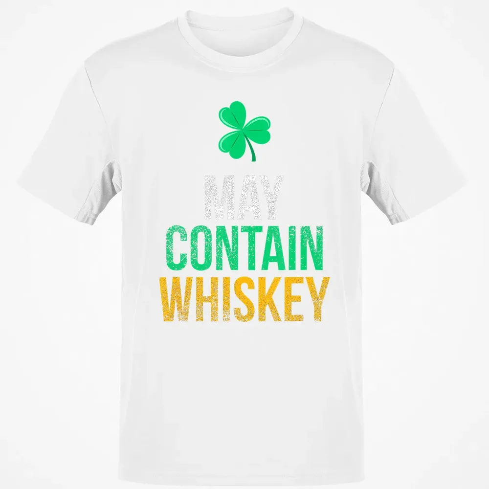 May Contain Whiskey Funny Irish St.png Classic Unisex T-Shirt - 13