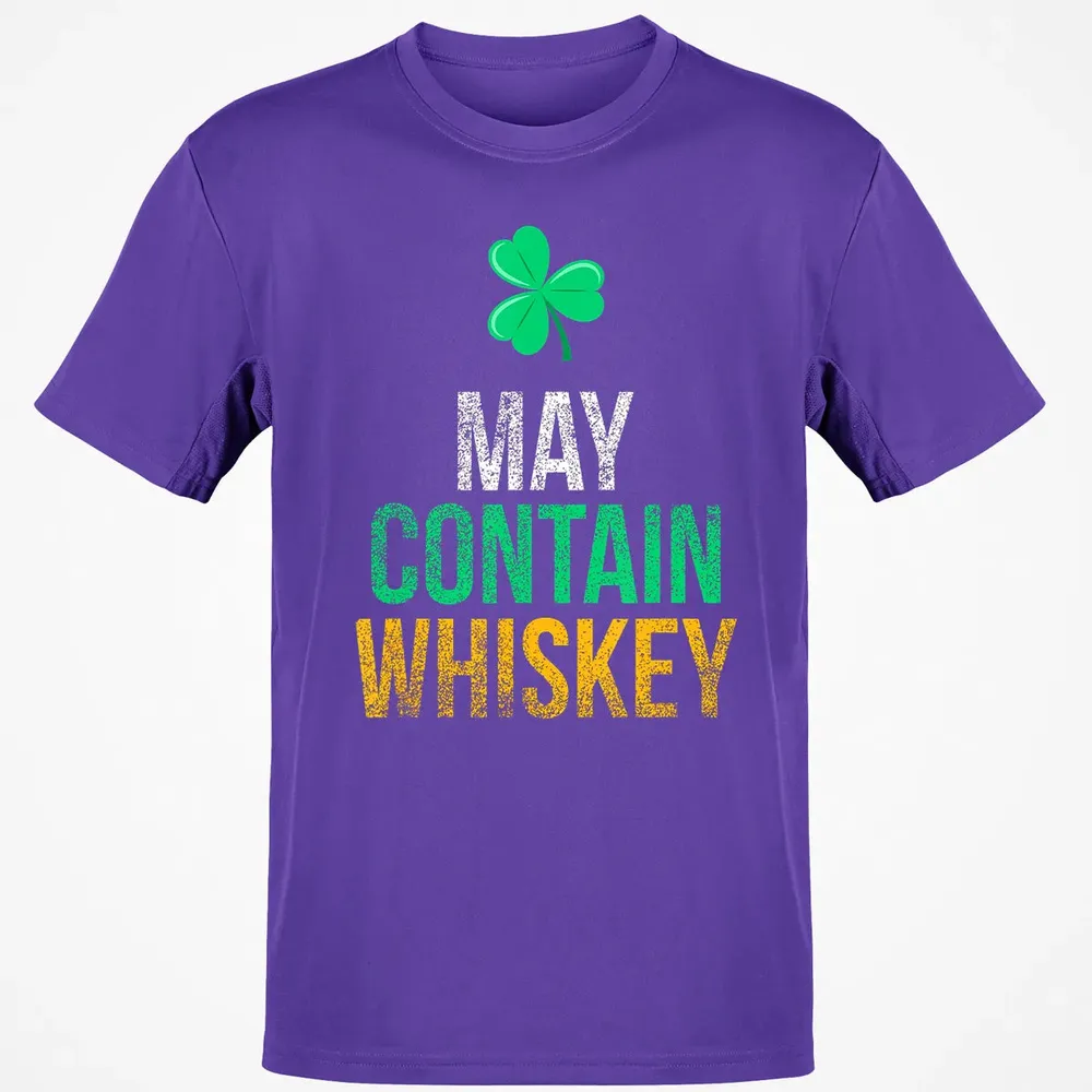 May Contain Whiskey Funny Irish St.png Classic Unisex T-Shirt - 10