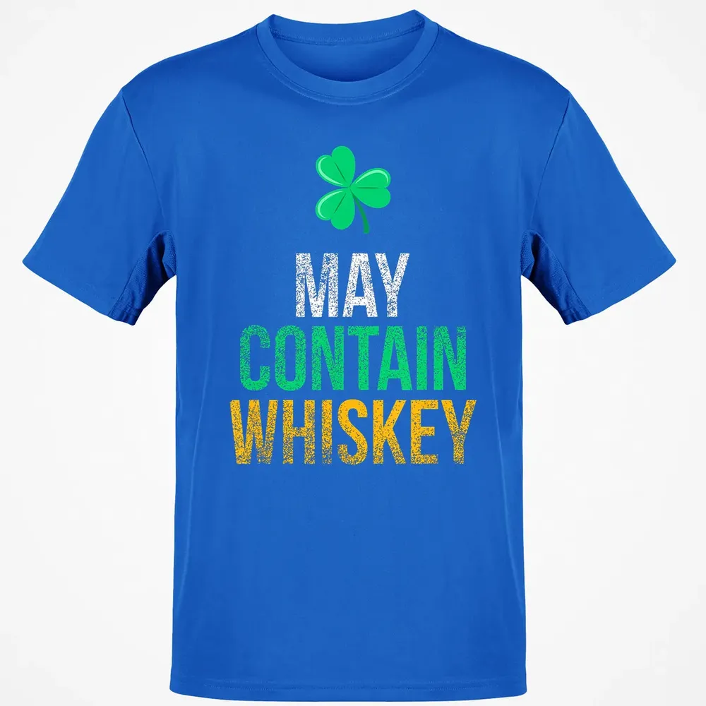 May Contain Whiskey Funny Irish St.png Classic Unisex T-Shirt - 12