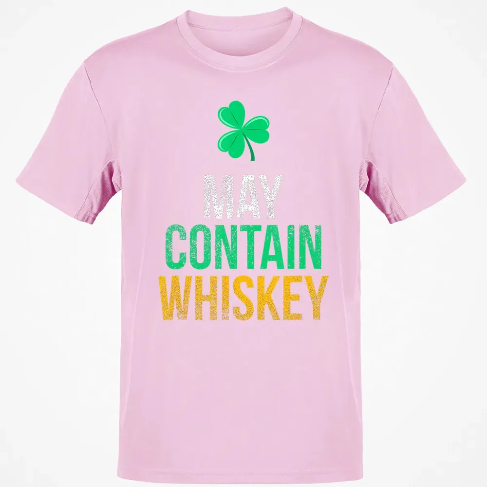 May Contain Whiskey Funny Irish St.png Classic Unisex T-Shirt - 6