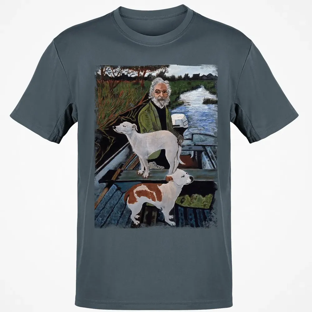 Old Man with Dogs Classic Unisex T-Shirt - 4