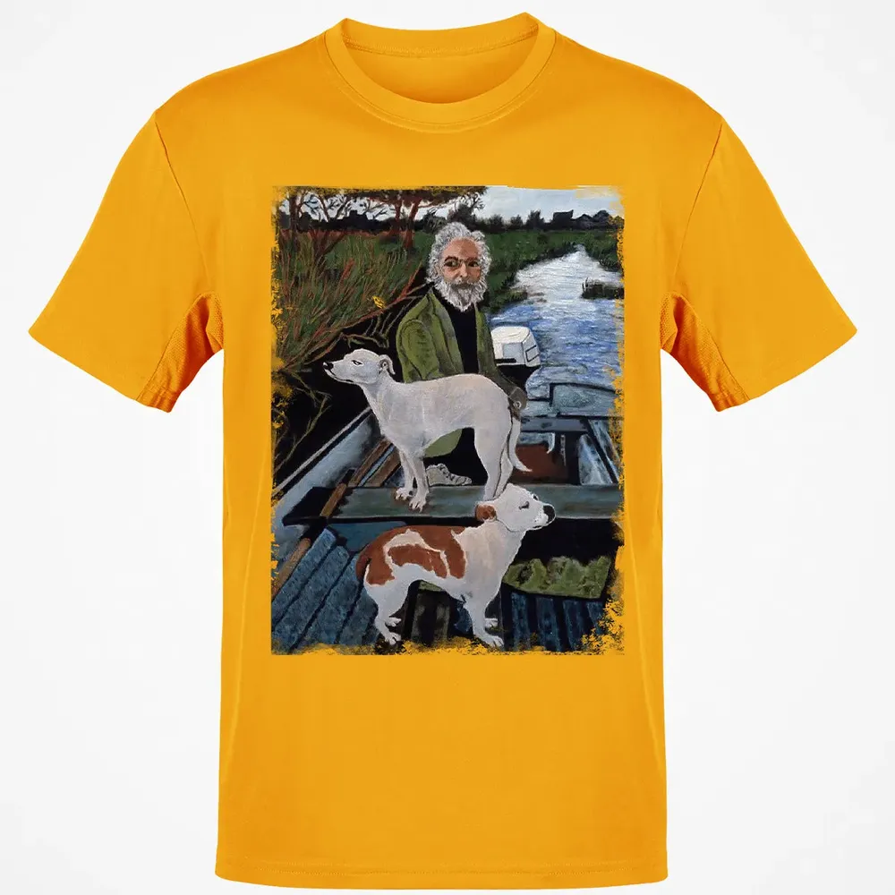 Old Man with Dogs Classic Unisex T-Shirt - 5