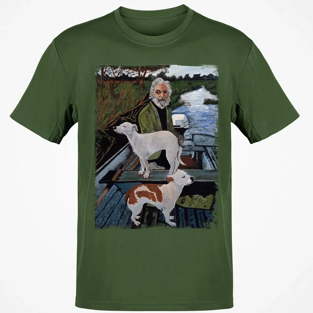Old Man with Dogs Classic Unisex T-Shirt - 7
