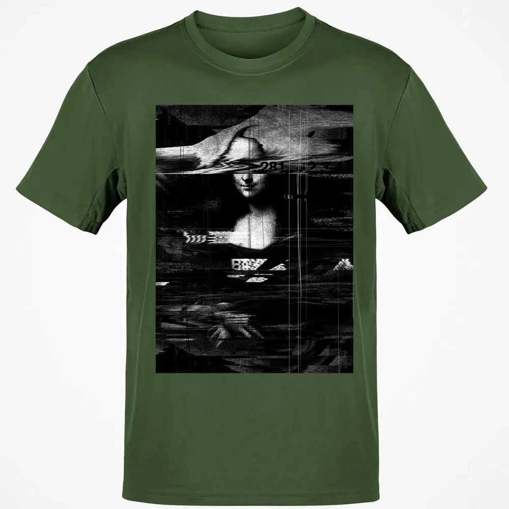 MONA LISA GLITCH Classic Unisex T-Shirt - 7