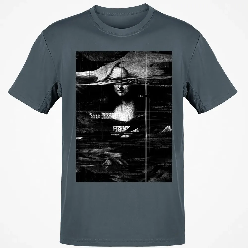 MONA LISA GLITCH Classic Unisex T-Shirt - 4