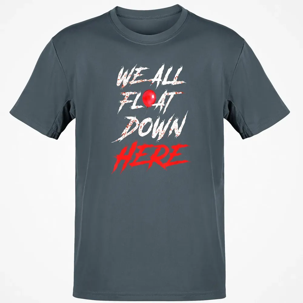 We All Float Down Here Bloody Red Balloon Horror Halloween Classic Unisex T-Shirt - 4