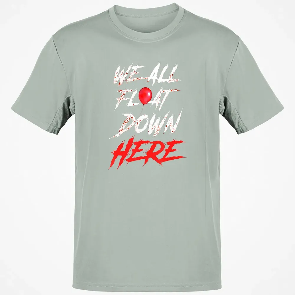 We All Float Down Here Bloody Red Balloon Horror Halloween Classic Unisex T-Shirt - 3