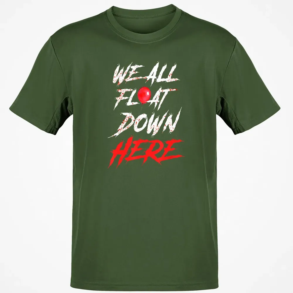 We All Float Down Here Bloody Red Balloon Horror Halloween Classic Unisex T-Shirt - 7