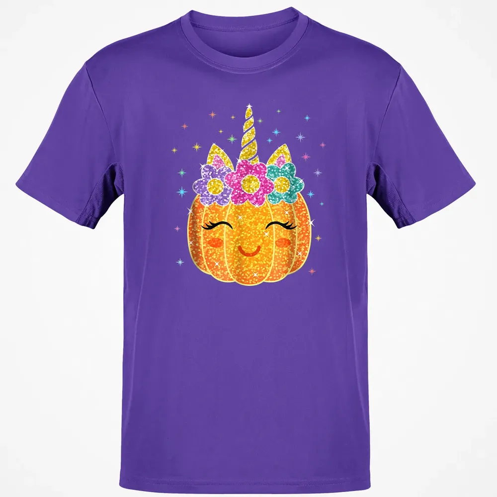 Cute Unicorn Pumpkin Halloween Thanksgiving Classic Unisex T-Shirt - 10