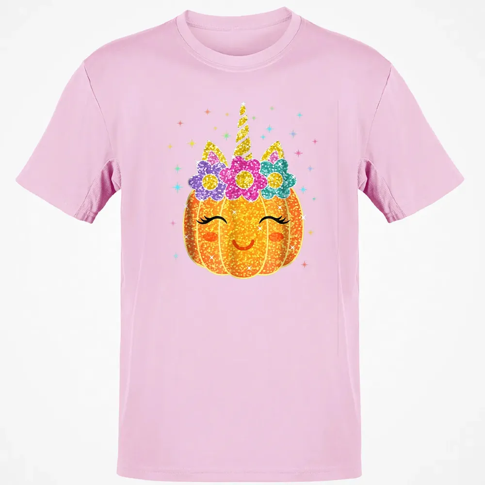 Cute Unicorn Pumpkin Halloween Thanksgiving Classic Unisex T-Shirt - 6