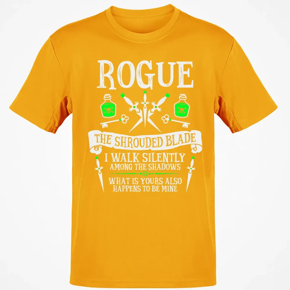 ROGUE, THE SHROUDED BLADE (White Text) Classic Unisex T-Shirt - 5