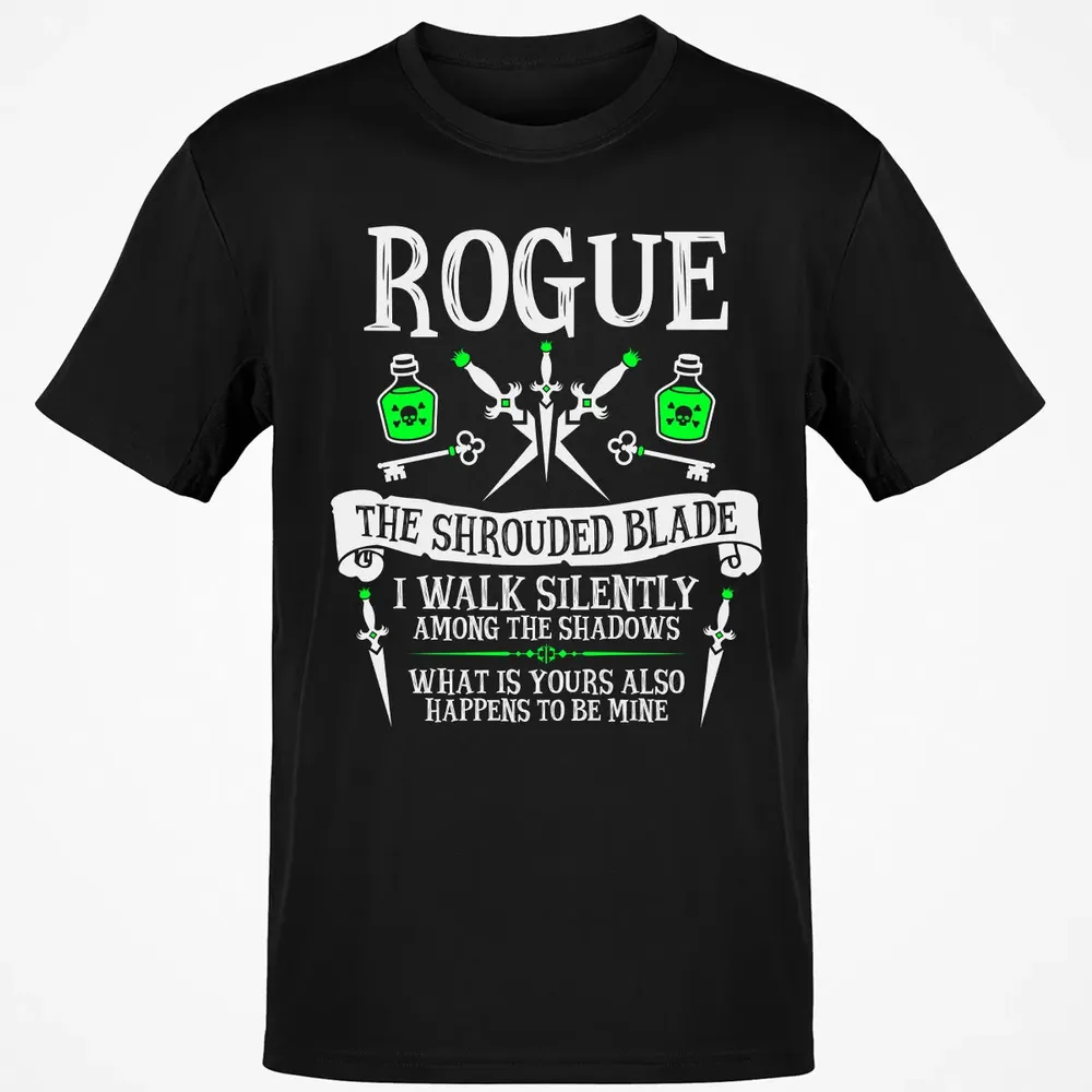 ROGUE, THE SHROUDED BLADE (White Text) Classic Unisex T-Shirt - 2