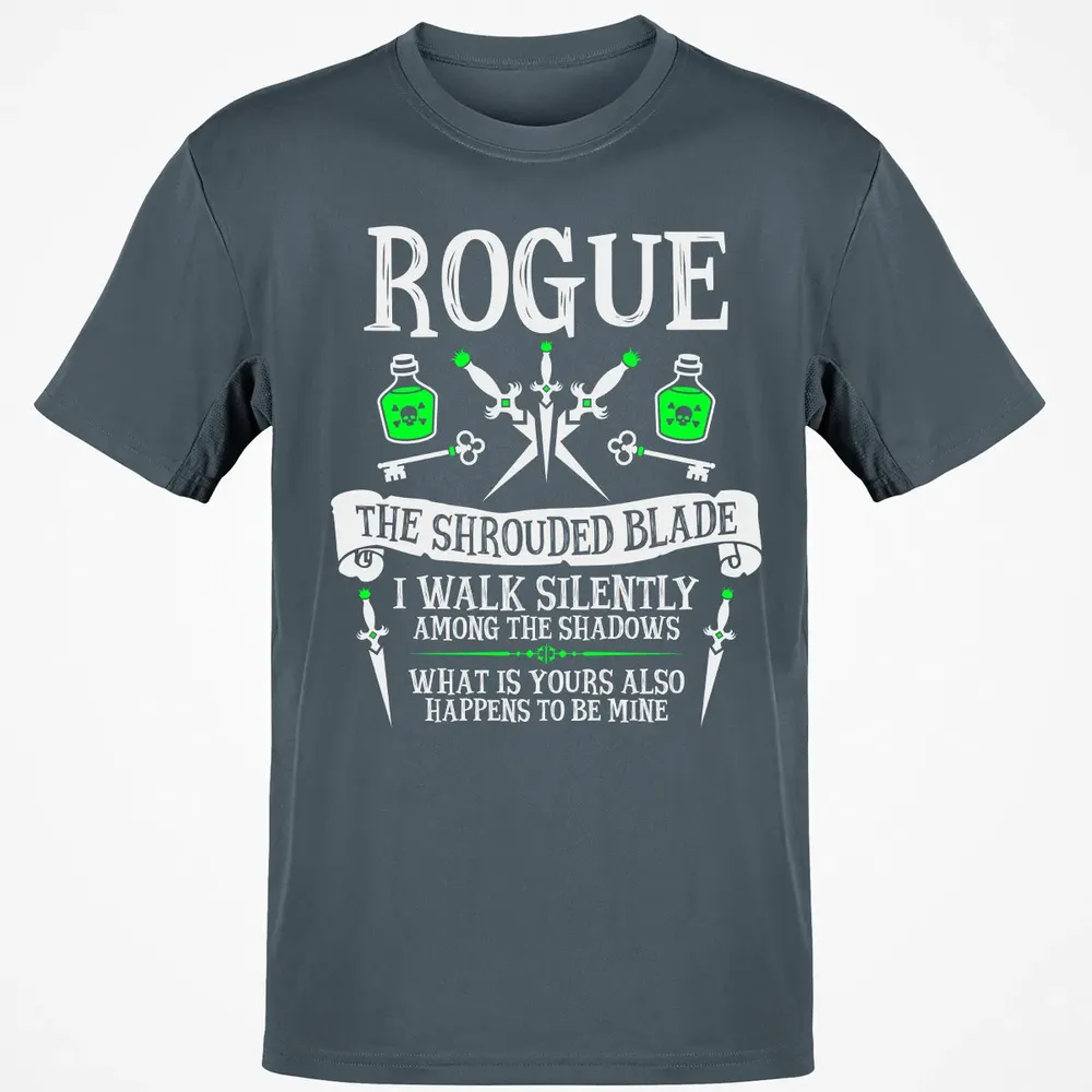 ROGUE, THE SHROUDED BLADE (White Text) Classic Unisex T-Shirt - 4