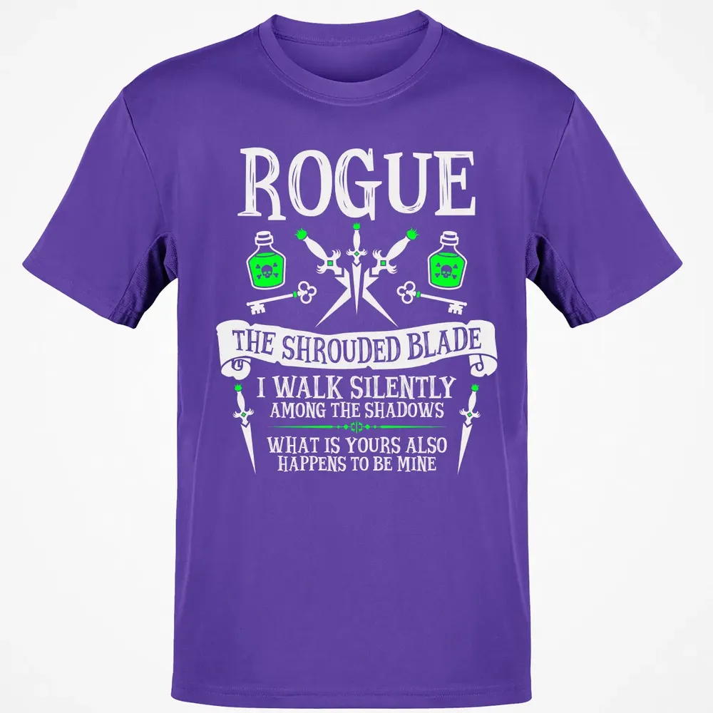 ROGUE, THE SHROUDED BLADE (White Text) Classic Unisex T-Shirt - 10