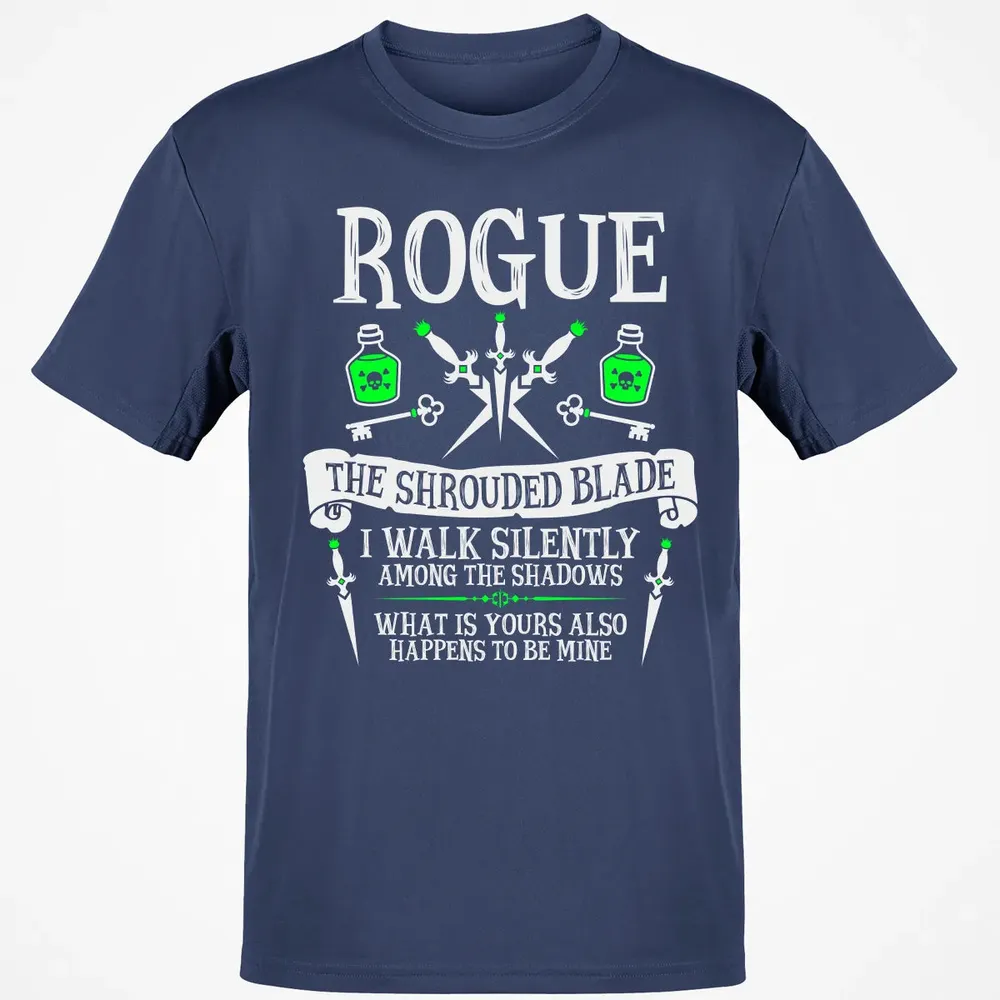 ROGUE, THE SHROUDED BLADE (White Text) Classic Unisex T-Shirt - 8
