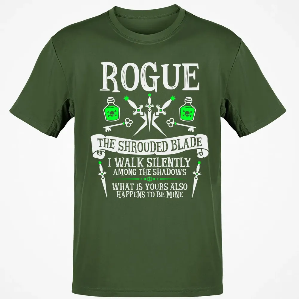 ROGUE, THE SHROUDED BLADE (White Text) Classic Unisex T-Shirt - 7